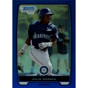 2012 Bowman Chrome Prospects Blue Refractors #BCP124 Julio Morban