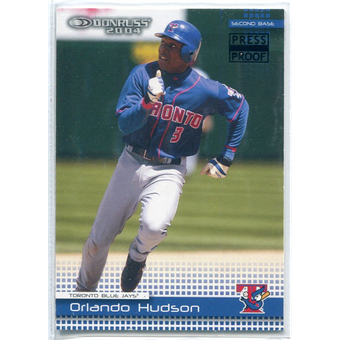 2004 Donruss Press Proofs Black #211 Orlando Hudson