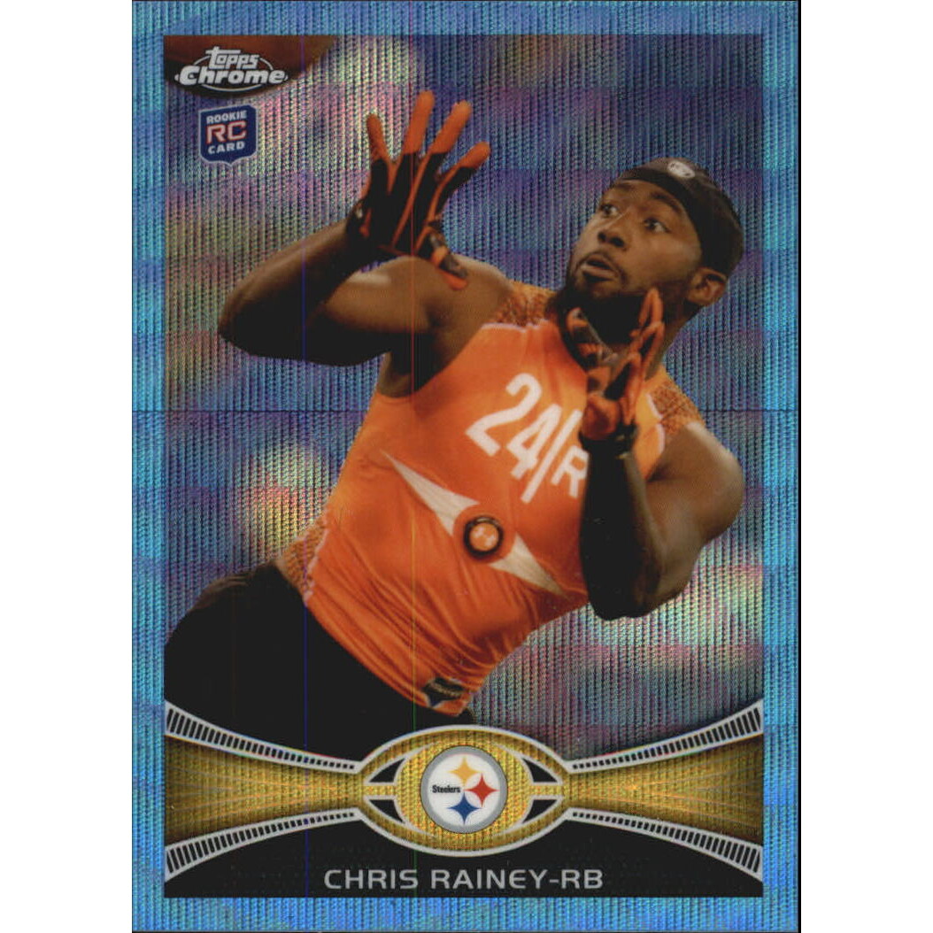 2012 Topps Chrome Blue Wave Refractors #BW53 Chris Rainey. rookie card picture