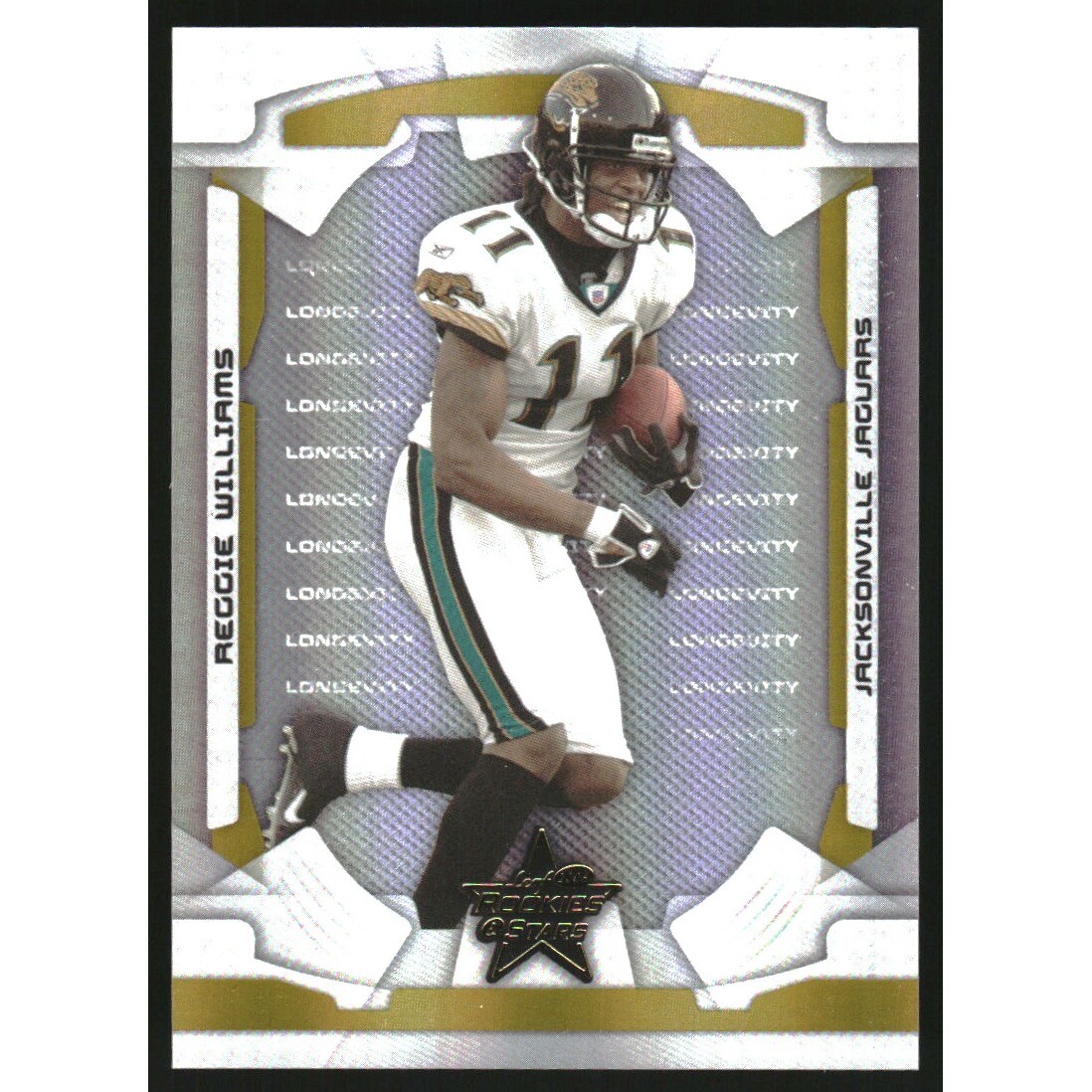 2008 Leaf Rookies and Stars Longevity Parallel Gold #47 Reggie Williams