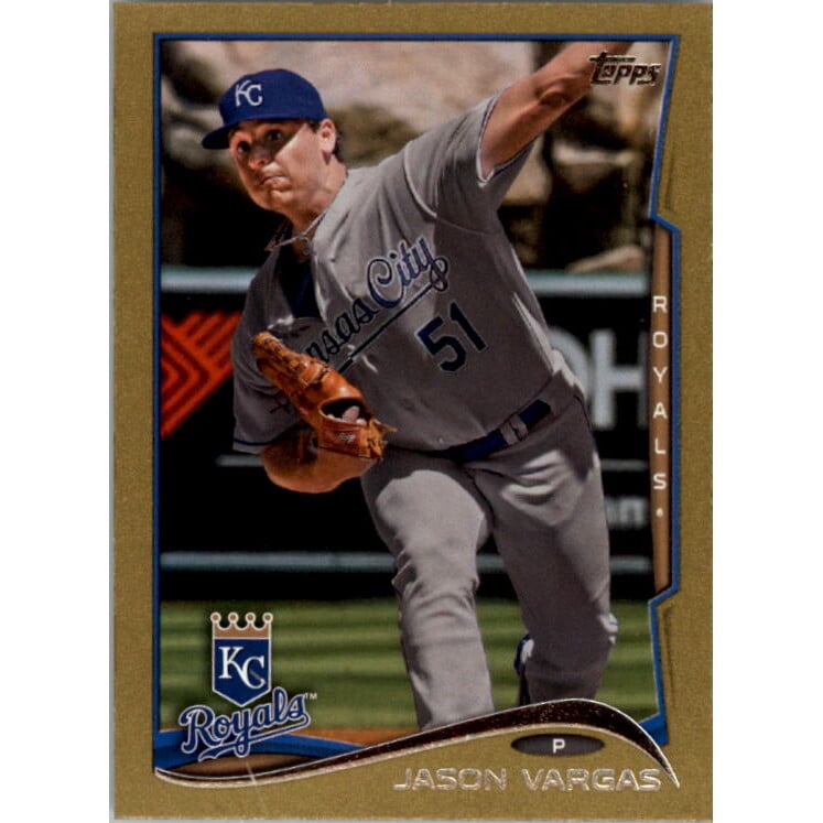 2014 Topps Mini Gold #544 Jason Vargas. rookie card picture