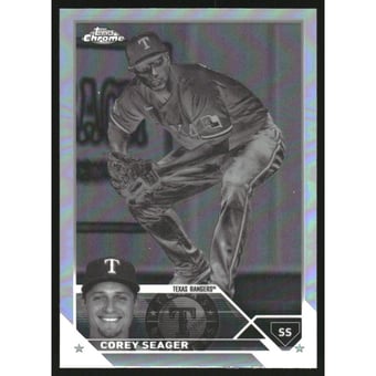 2023 Topps Chrome Negative Refractors #45 Corey Seager