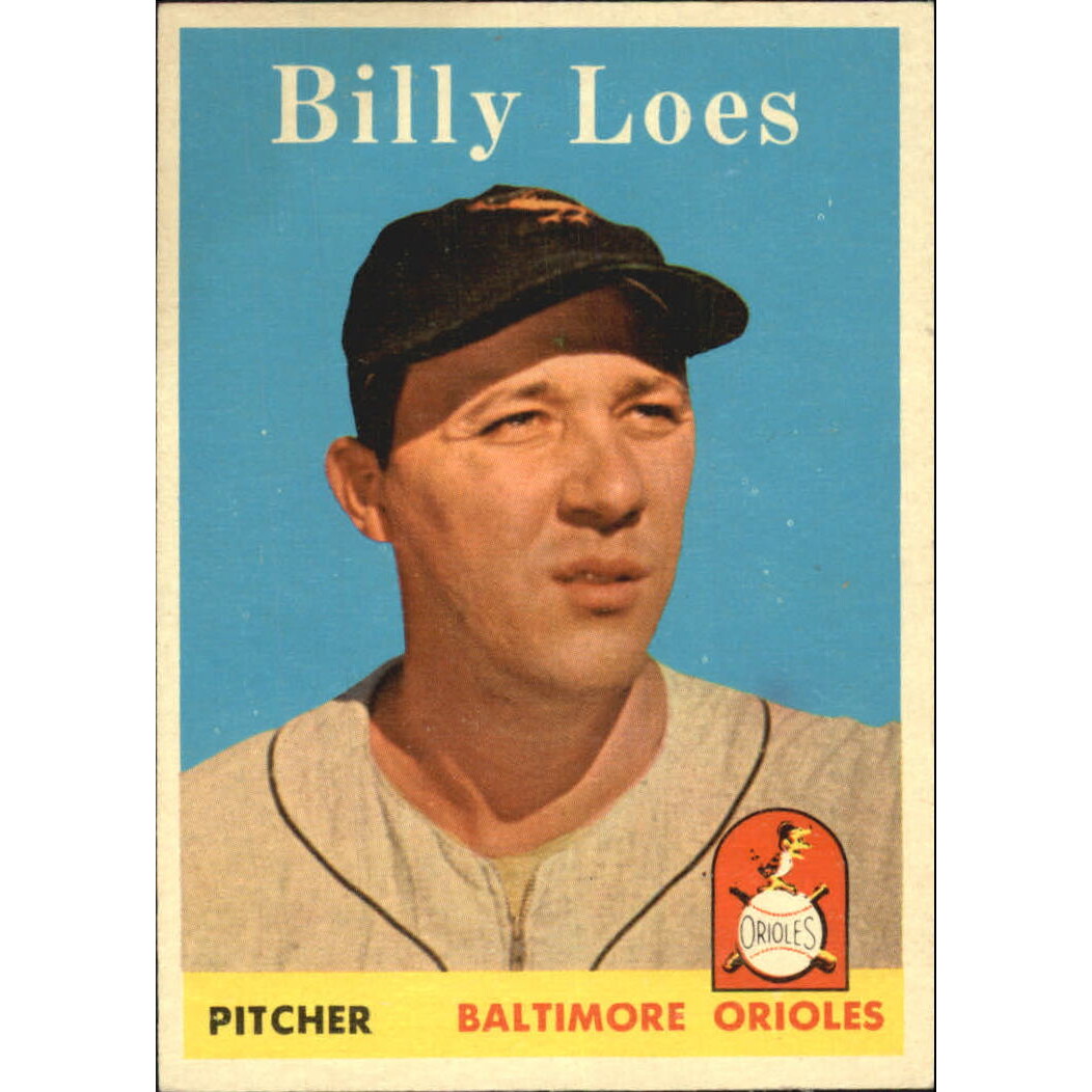 1958 Topps #359 Billy Loes. rookie card picture