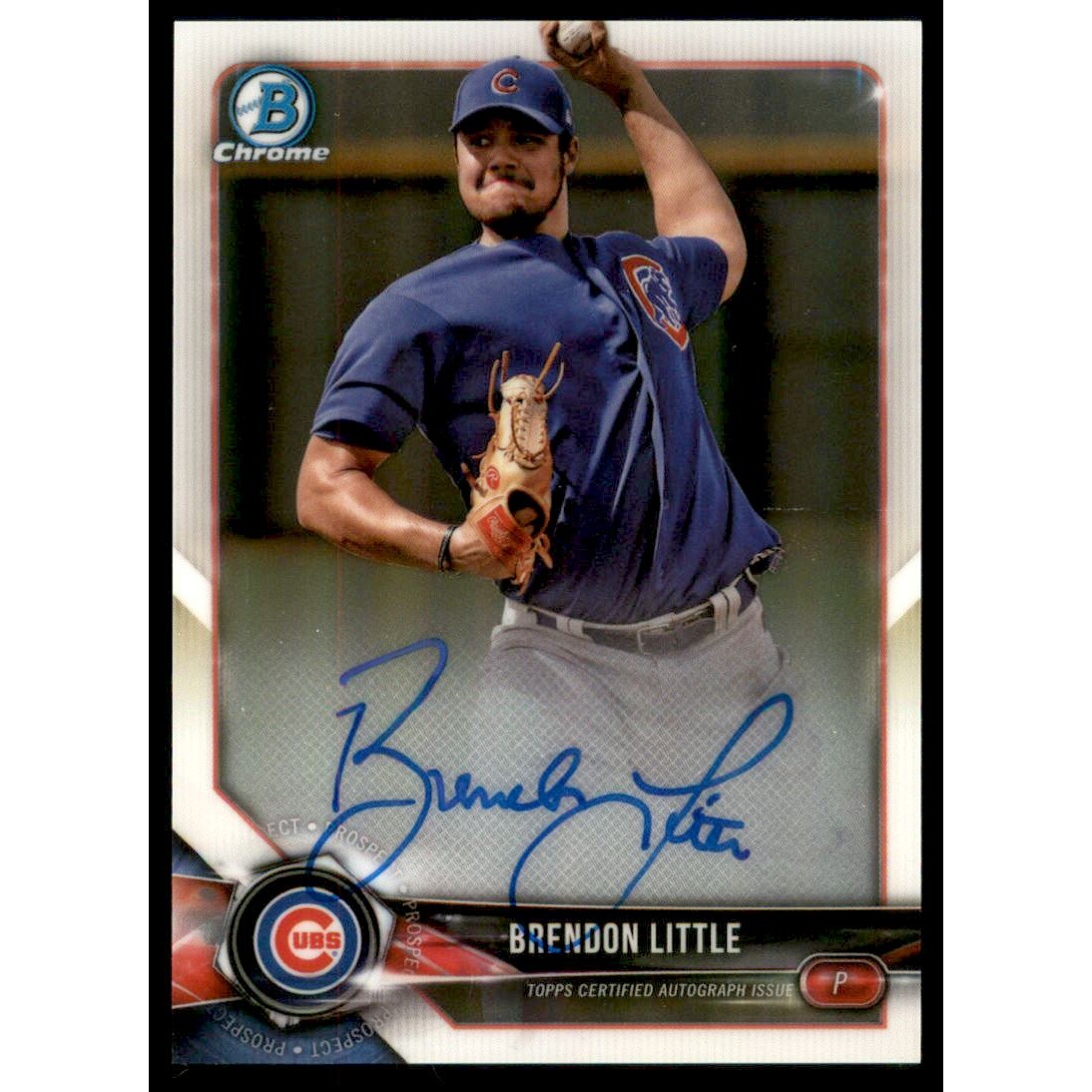 2018 Bowman Chrome Prospect Autographs #BCPABL Brendon Little 2018 Bowman Chrome Prospect Autographs #BCPABL Brendon Little