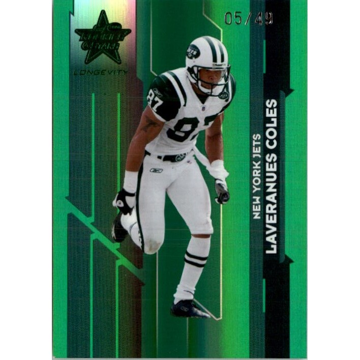 2006 Leaf Rookies and Stars Longevity Target Emerald Parallel #74 Laveranues Coles