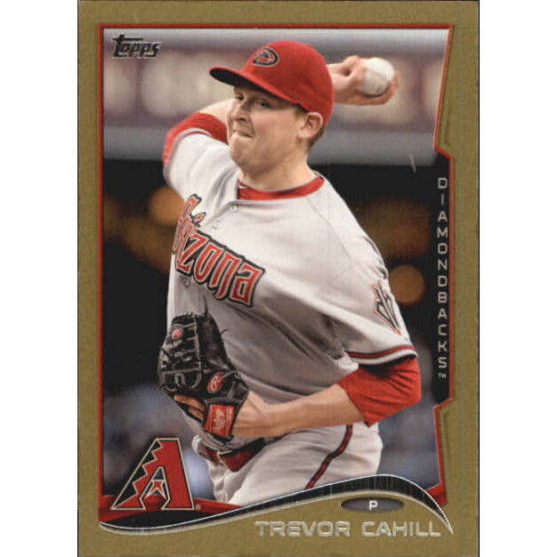 2014 Topps Mini Gold #35 Trevor Cahill. rookie card picture