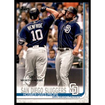 2019 Topps Factory Set 582 Montgomery #487 San Diego Sluggers/Hunter Renfroe/Eric Hosmer