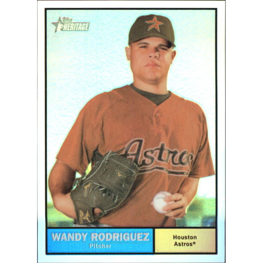 2010 Topps Heritage Chrome Refractors #C137 Wandy Rodriguez. rookie card picture
