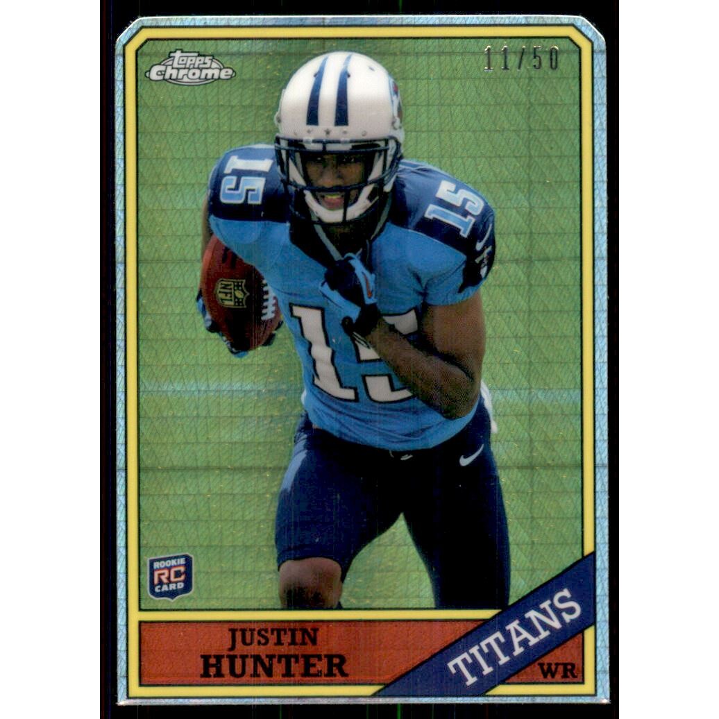 2013 Topps Chrome 1986 Prism Refractors Die Cut #19 Justin Hunter