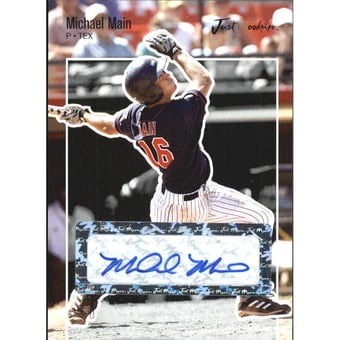 2007 Just Rookies Autographs Black #36 Michael Main