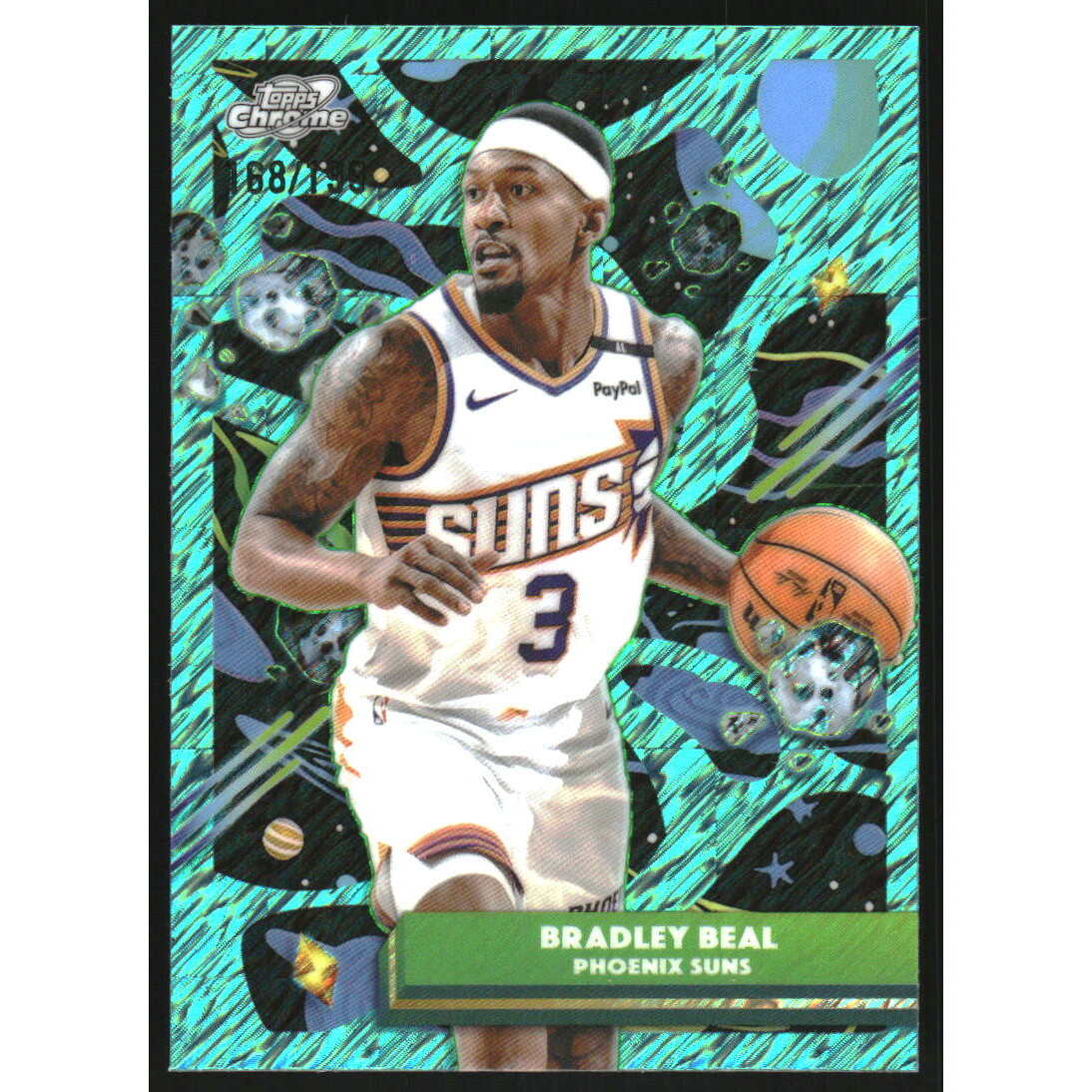 2025-26 Topps Cosmic Chrome Aqua Equinox Refractors #69 Bradley Beal 2025-26 Topps Cosmic Chrome Aqua Equinox Refractors #69 Bradley Beal