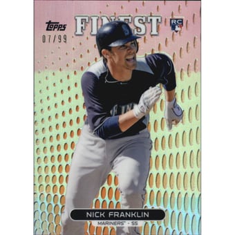 2013 Finest Orange Refractors #93 Nick Franklin
