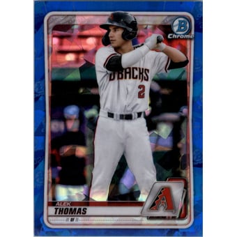 2020 Bowman Chrome Draft Sapphire #BD195 Alek Thomas