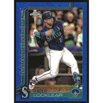 2025 Topps Chrome Logofractor Blue Refractors #41 Tyler Locklear