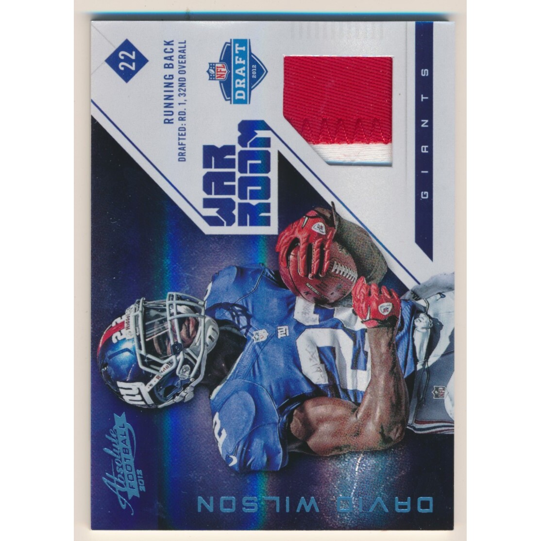 2012 Absolute War Room Materials Prime #11 David Wilson