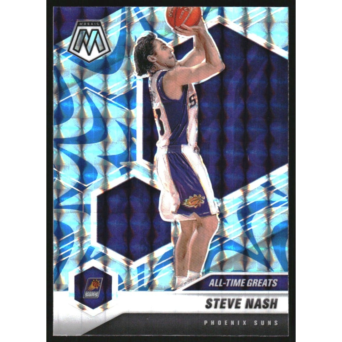 2020-21 Panini Mosaic Mosaic Reactive Blue #286 Steve Nash. rookie card picture