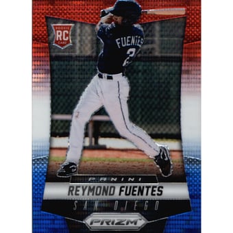 2014 Panini Prizm Prizms Red White and Blue Pulsar #175 Reymond Fuentes