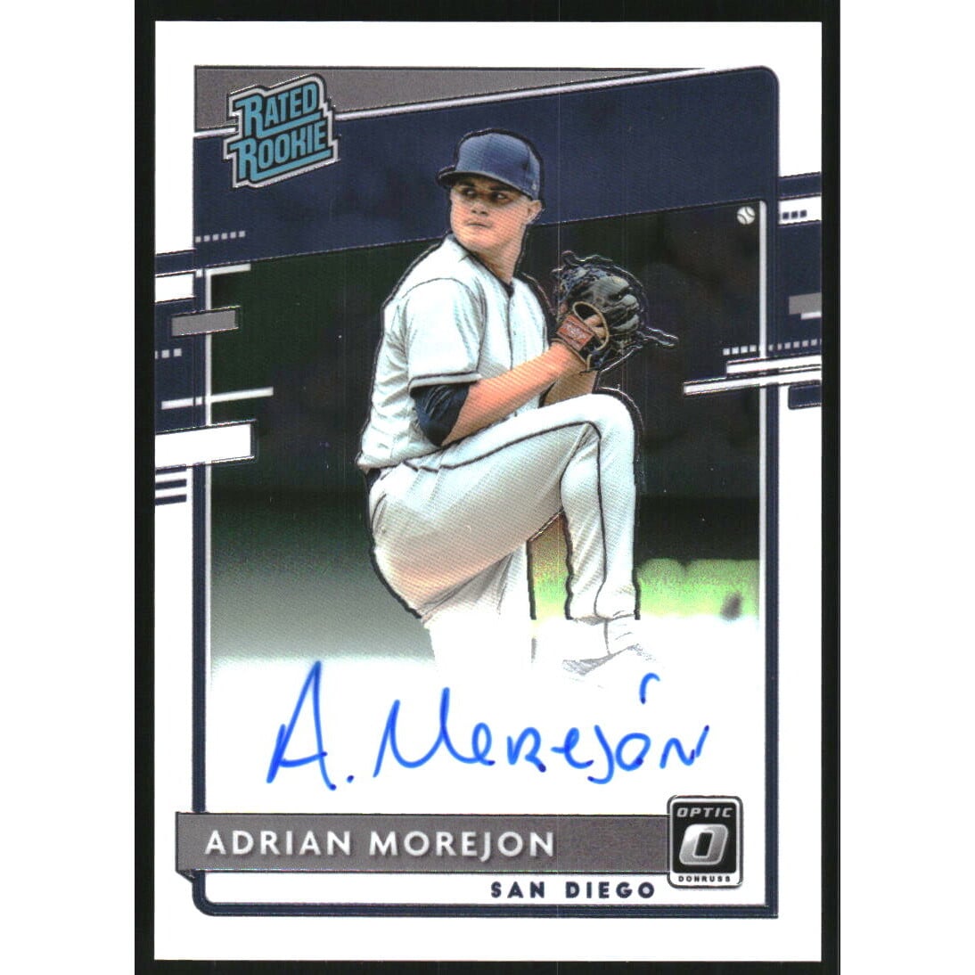 2020 Donruss Optic Rated Rookies Signatures #34 Adrian Morejon