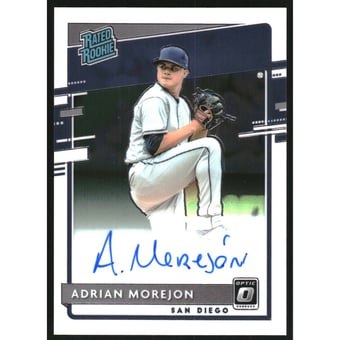 2020 Donruss Optic Rated Rookies Signatures #34 Adrian Morejon