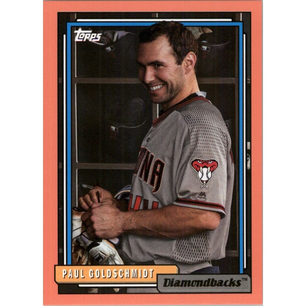 2017 Topps Archives Peach #287 Paul Goldschmidt. rookie card picture