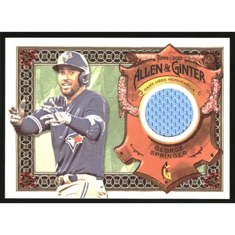 2022 Topps Allen and Ginter Relics #AGRAGSP George Springer