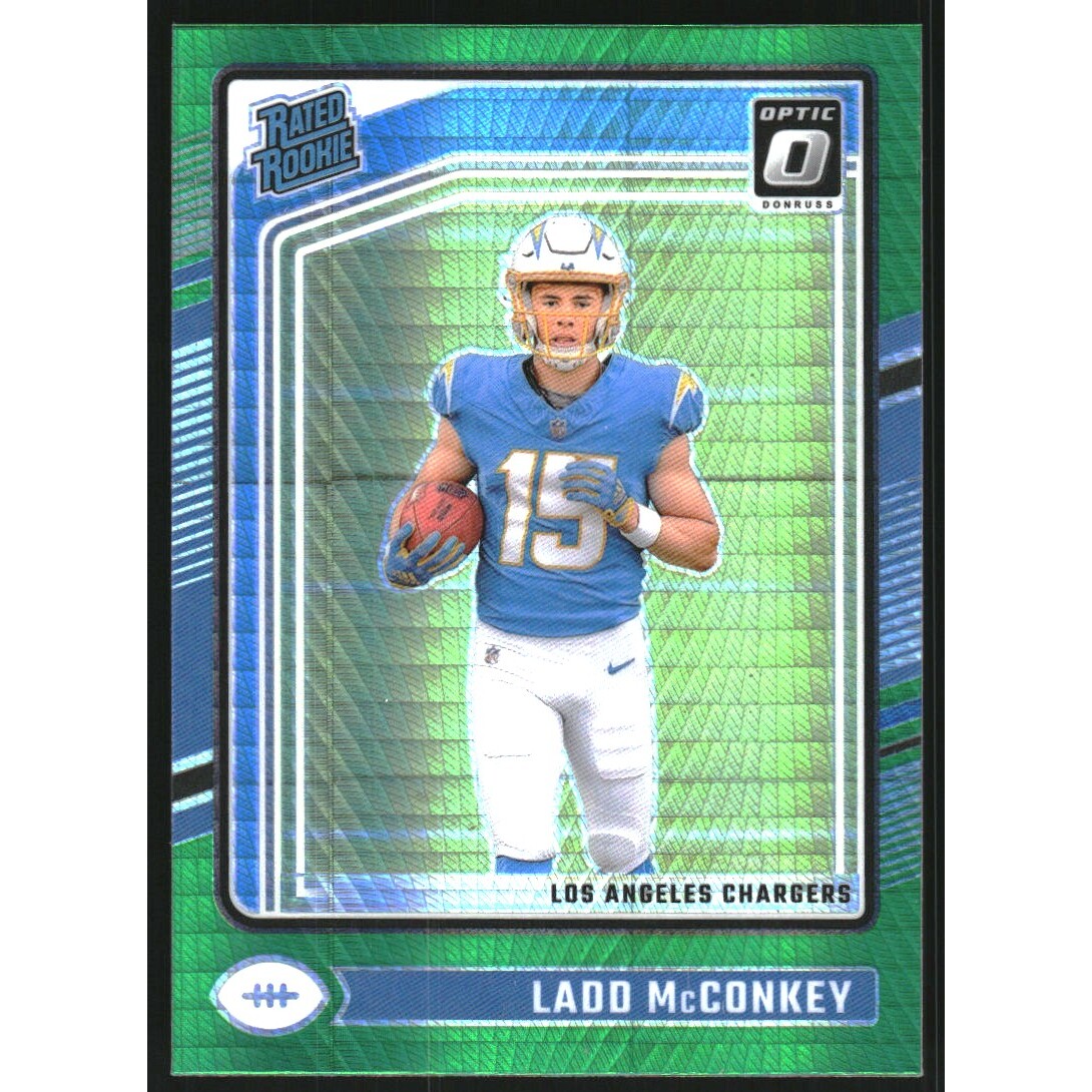 2024 Donruss Optic Green Hyper #266 Ladd McConkey RR