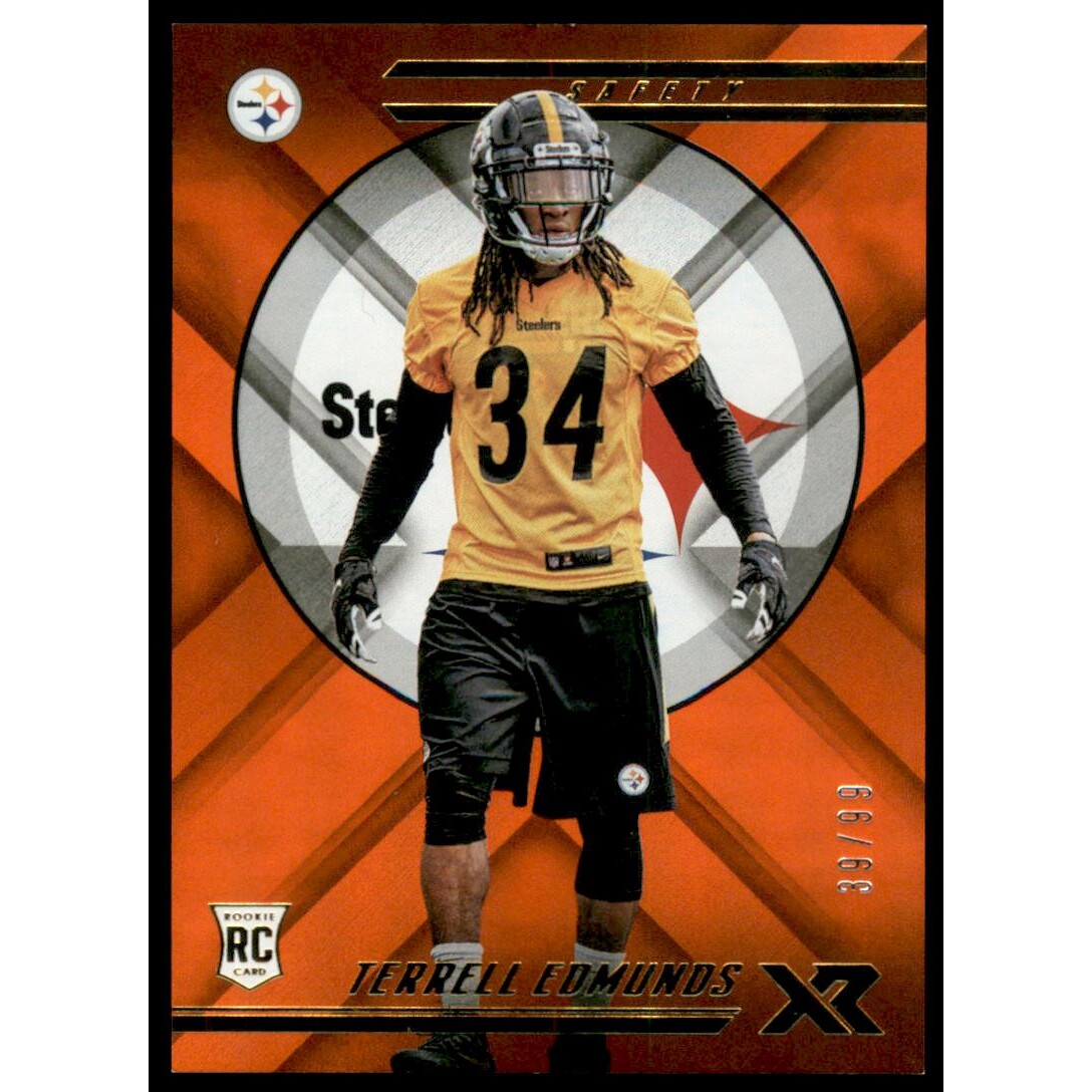 2018 Panini XR Orange #124 Terrell Edmunds. rookie card picture
