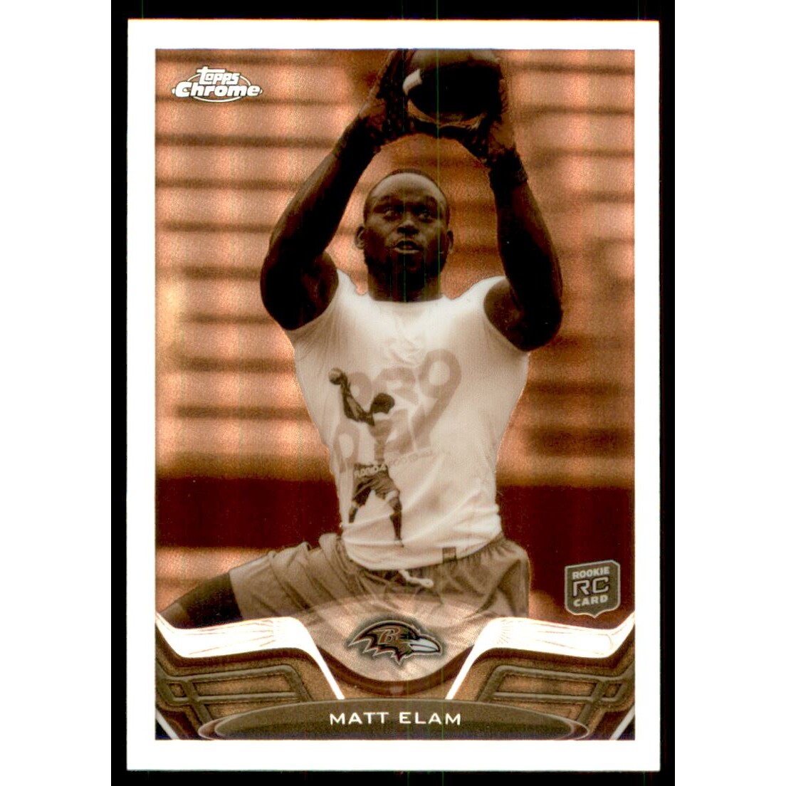 2013 Topps Chrome Sepia Refractors #207 Matt Elam. rookie card picture
