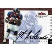 2001 Fleer Tradition Autographics #2 Mike Anderson. rookie card picture