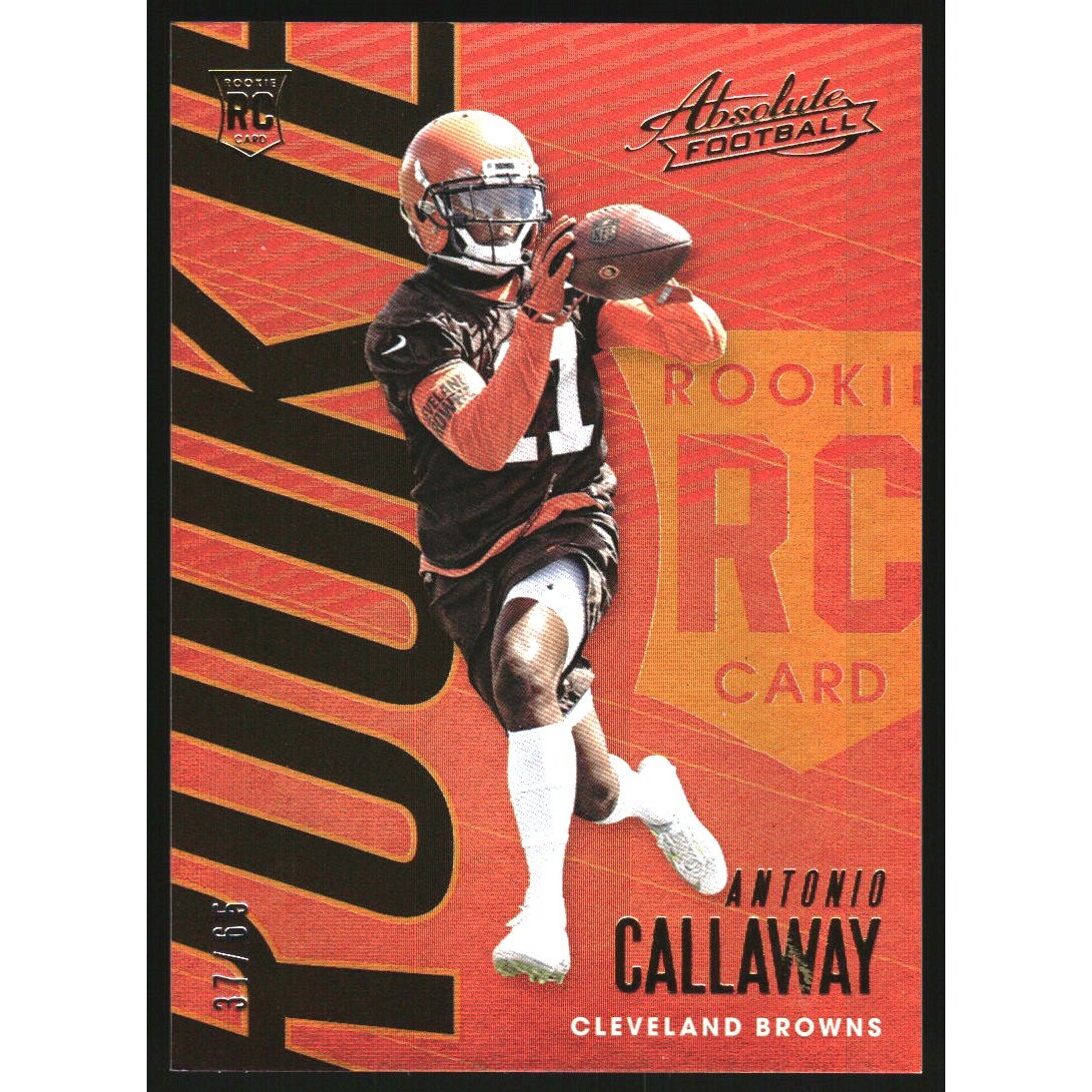 2018 Absolute Spectrum Orange #150 Antonio Callaway
