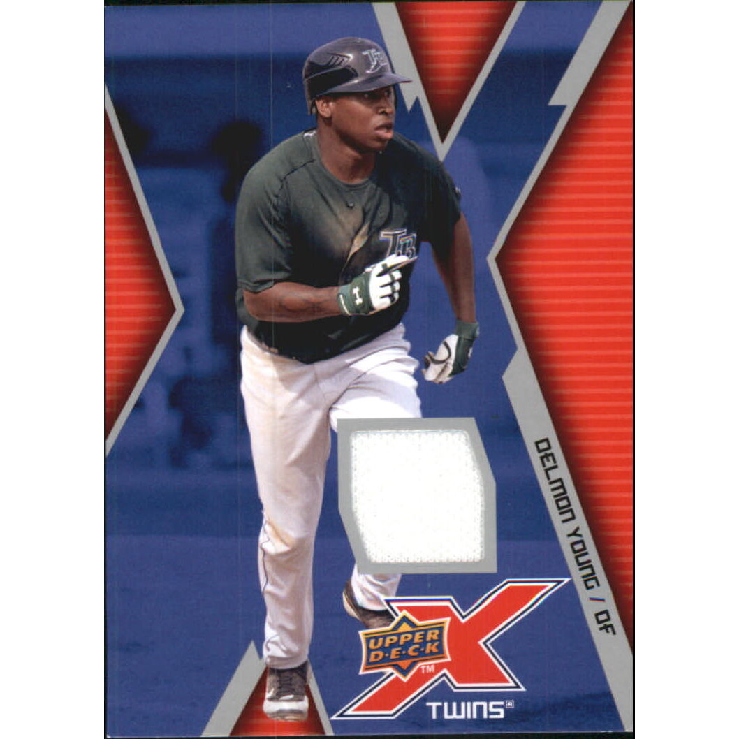 2009 Upper Deck X Memorabilia #DY Delmon Young. rookie card picture
