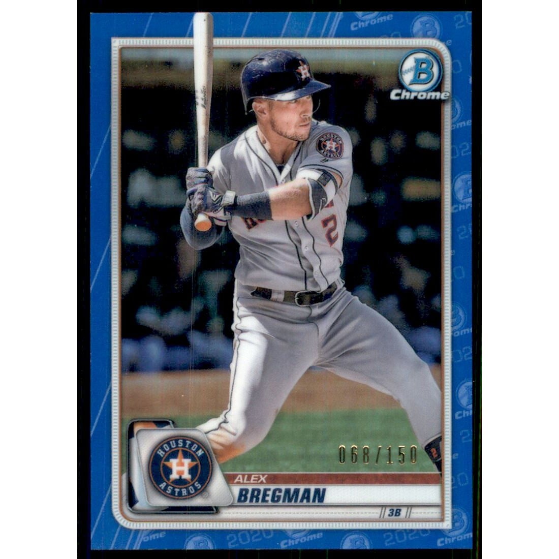 2020 Bowman Chrome Blue Refractors #56 Alex Bregman. rookie card picture