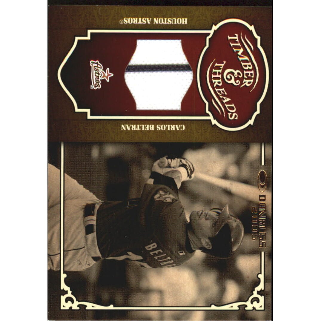 2005 Donruss Timber and Threads Jersey #6 Carlos Beltran. rookie card picture