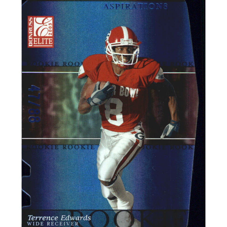2003 Donruss Elite Aspirations #149 Terrence Edwards/88. rookie card picture