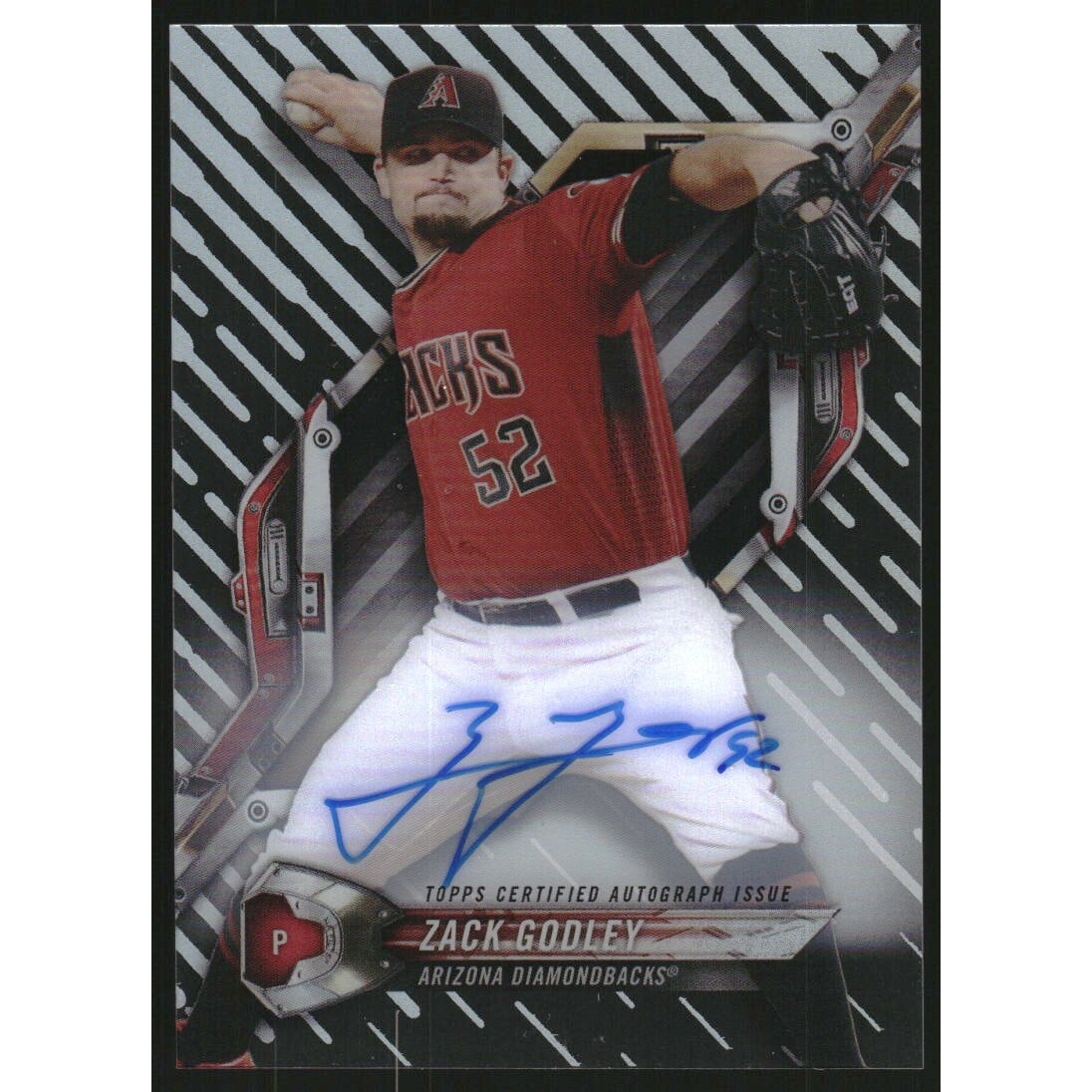 2018 Topps High Tek Autographs #HTZG Zack Godley. rookie card picture