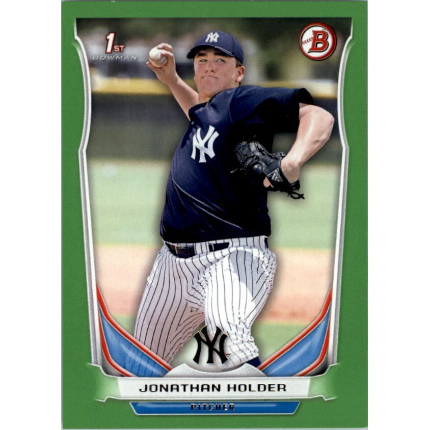 2014 Bowman Draft Green #DP88 Jonathan Holder. rookie card picture