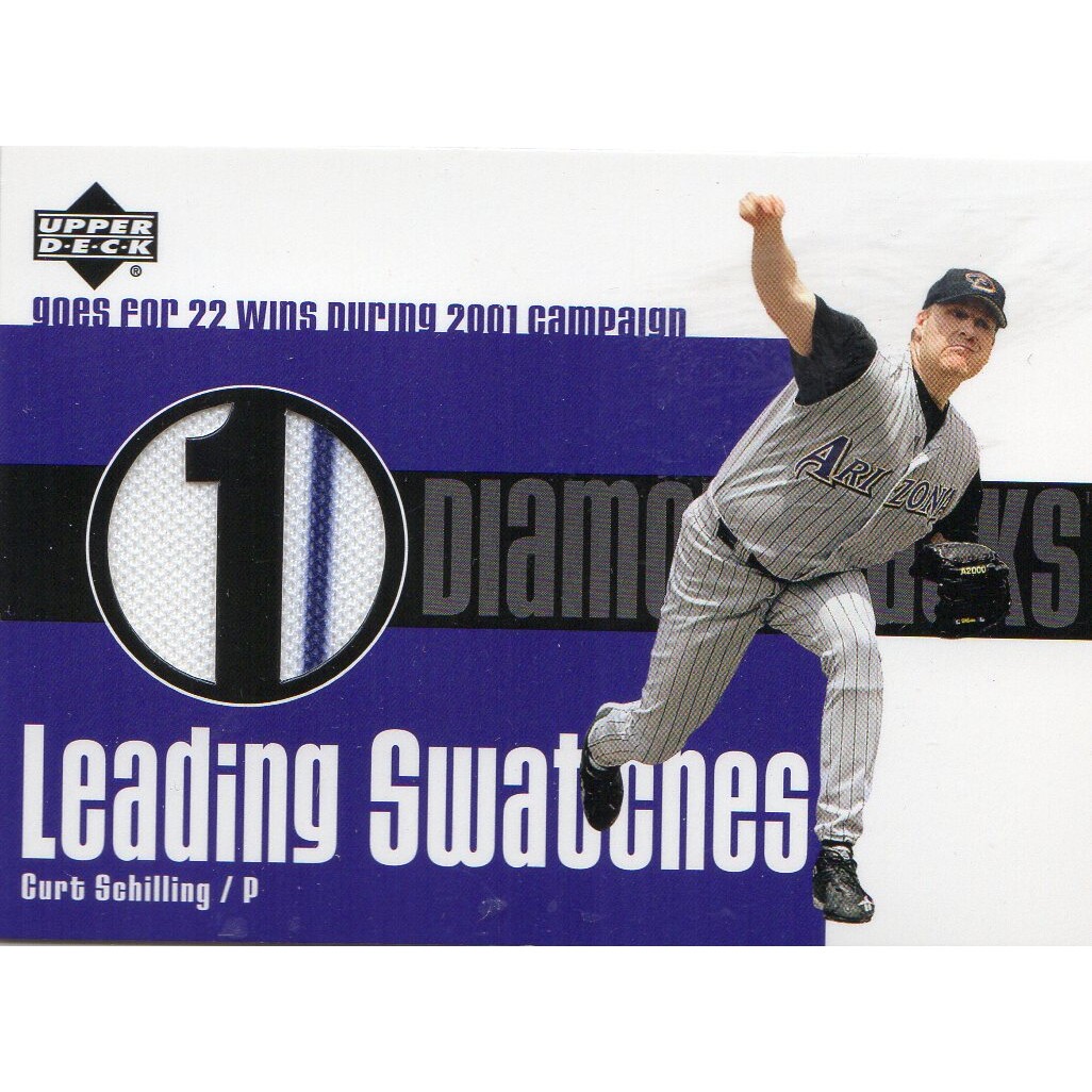 2003 Upper Deck Leading Swatches #CS Curt Schilling WIN