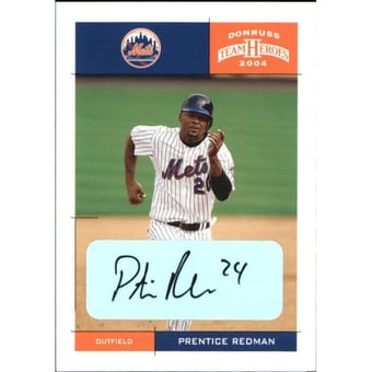 2004 Donruss Team Heroes Autographs #272 Prentice Redman