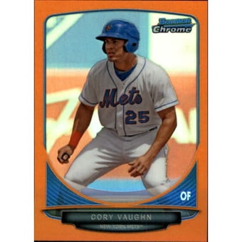 2013 Bowman Chrome Mini Orange Refractors #74 Cory Vaughn