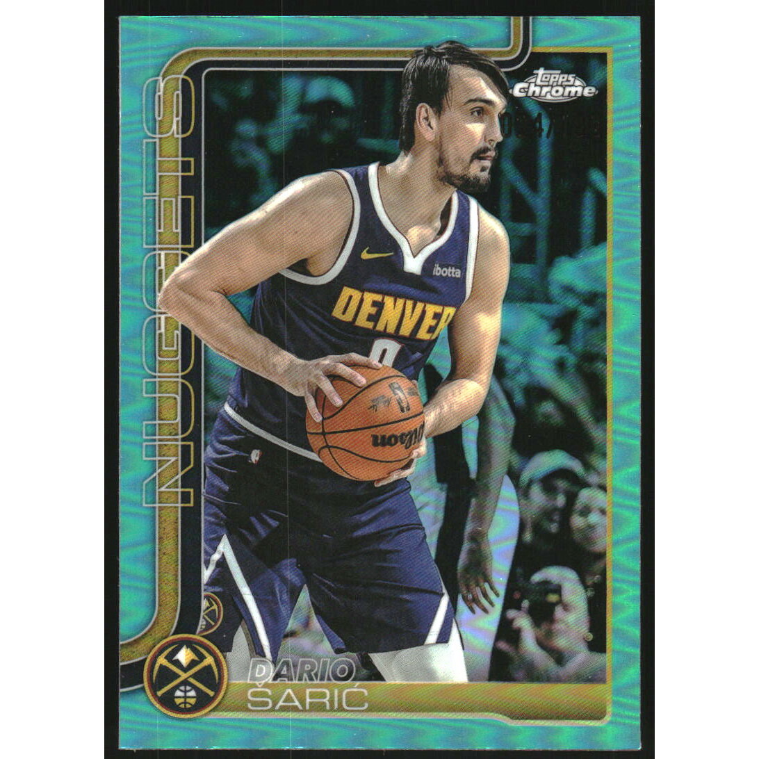 2025-26 Topps Chrome Aqua Refractors #77 Dario Saric
