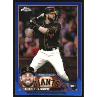 2023 Topps Chrome Blue Refractors #122 Mitch Haniger