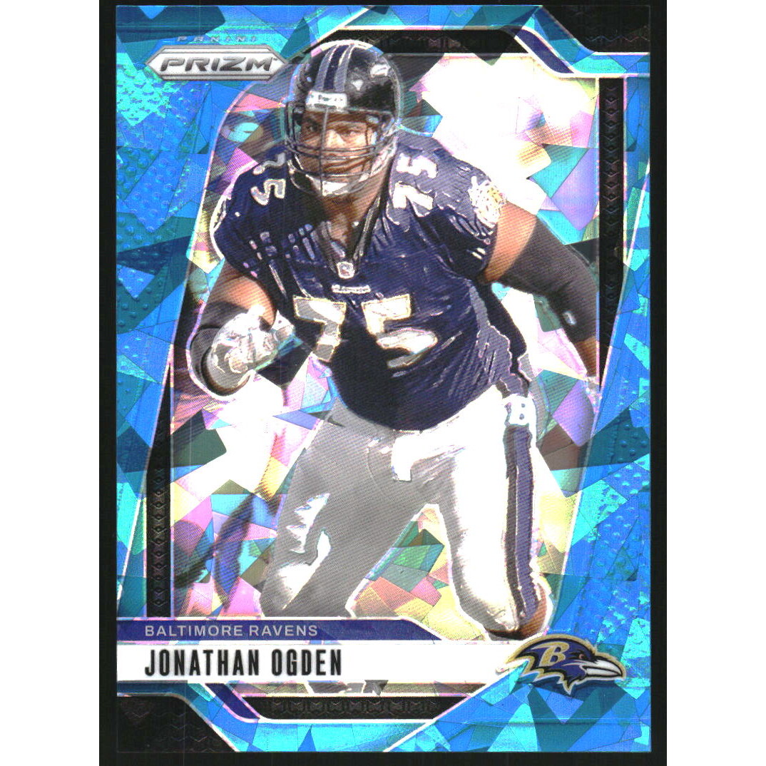 2024 Panini Prizm Prizms Blue Ice #25 Jonathan Ogden. rookie card picture