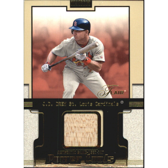 2002 Flair Power Tools Bats Gold #8 J.D. Drew