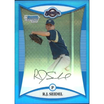 2008 Bowman Chrome Prospects Blue Refractors #BCP226 R.J. Seidel