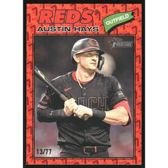 2026 Topps Heritage Color of the Year Orange #80 Austin Hays
