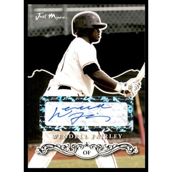 2007 Just Rookies 08 Preview Autographs Black #6 Wendell Fairley