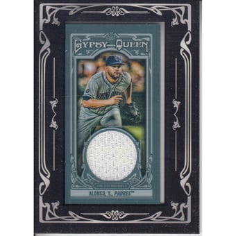 2013 Topps Gypsy Queen Framed Mini Relics #YA Yonder Alonso