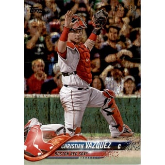 2018 Topps Factory Set Foilboard #103 Christian Vazquez