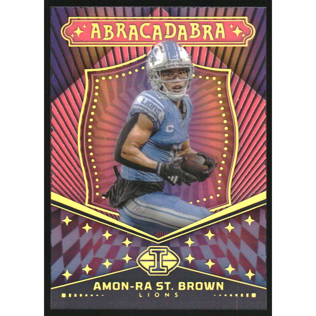 2024 Panini Illusions Abracadabra Pink #13 Amon-Ra St. Brown