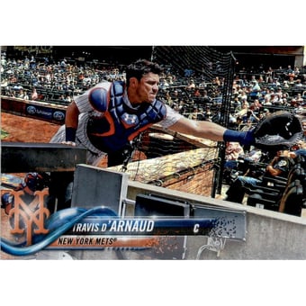 2018 Topps Factory Set Foilboard #91 Travis d'Arnaud